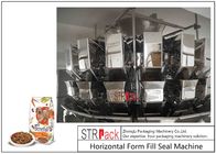 Pet Food Doypack Bag Gotowa maszyna do pakowania w torebki ze skalą wielogłowicową i wykrywaczem metali