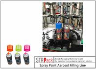 Pneumatyczna linia do napełniania butelek Farba w sprayu Linia do napełniania aerozoli ISO9001