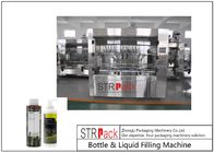 Automatyczna maszyna do napełniania butelek i płynów do produktów płynnych z 8, 10, 12, 14 lub 20 dyszami do napełniania.