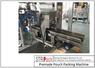 Automatyczna maszyna pakująca doypack podana w workach Maszyna pakująca w płyn i pastę 380V 3-fazowe ciśnienie powietrza