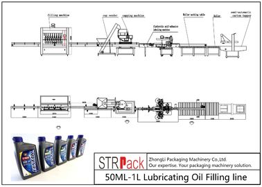 Automatyczna linia do napełniania olejem smarowym 50ML-1L Certyfikat CE