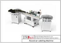 Maszyna do etykietowania okrągłych słoików Samoprzylepna 110V / 220V / 380V