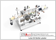 Maszyna do etykietowania butelek oleju smarowego Przód Tył Dwie strony