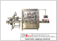 Automatyczna maszyna do zamykania butelek o średnicy butelki 20 - 100 mm 50 - 60 butelek / min. Prędkość zamykania