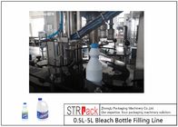 0.5L-5L Antykorozyjna linia do napełniania butelek z wybielaczem do nurkowania z maszyną zamykającą Maszyna do etykietowania do pakowania butelek z wybielaczem
