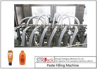 Sterowanie PLC Maszyna do napełniania pasty z 8 dyszami, maszyna do napełniania słoików szklanych dżemem 400G