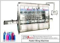 Sterowanie PLC Automatyczna maszyna do napełniania pasty do mydła w płynie / balsamu / szamponu o pojemności 250 ml-5 litrów