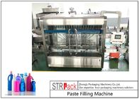 Sterowanie PLC Automatyczna maszyna do napełniania pasty do mydła w płynie / balsamu / szamponu o pojemności 250 ml-5 litrów