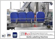 Automatyczna dwustronna maszyna do etykietowania butelek do 5-25L detergentu olejowego / bębna szamponowego