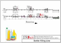 Czystsza linia do napełniania butelek z antykorozyjnym wypełniaczem do butelek grawitacyjnych i obrotową maszyną do zamykania