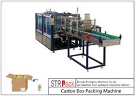 Maszyna do pakowania kartonów w płynną linię do pakowania w opakowania kartonowe z okrągłymi butelkami o pojemności 250 ml-2L
