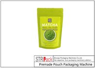 Matcha Green Tea Powder DoyPack Zip Pouch Maszyna pakująca Rotary Fill and Seal z wypełniaczem ślimakowym do proszku