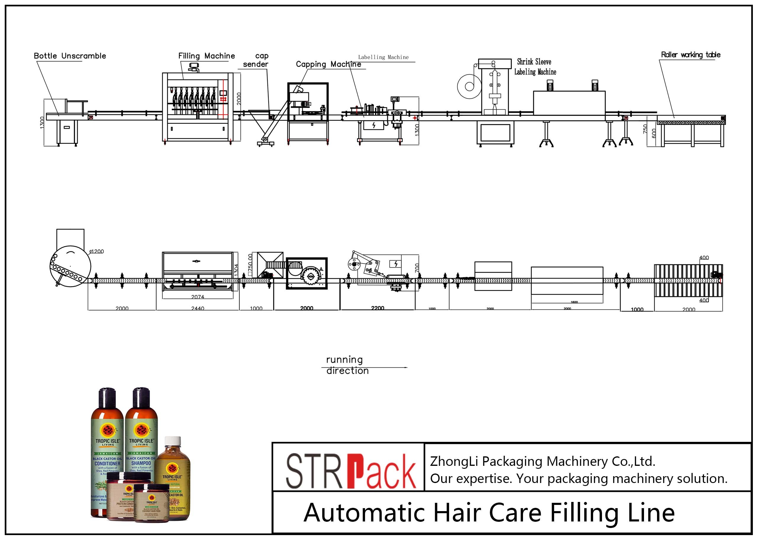 Linia do napełniania butelek żelu pod prysznic Linia do napełniania szamponem Stabilne napięcie 12 miesięcy gwarancji