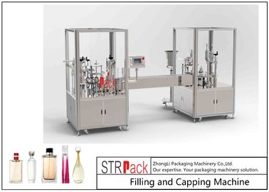 Maszyna do napełniania i zamykania perfum 30 BPM ze sterowaniem PLC i ekranem dotykowym